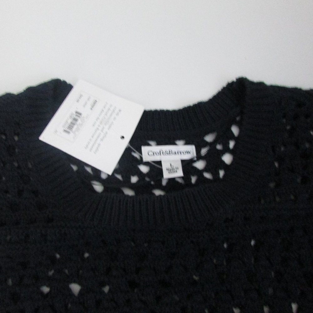 Croft & Barrow Pullover Sweater Loose Weave - Picture 8 of 8